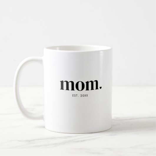 Mug Année de création de maman (Gauche)
