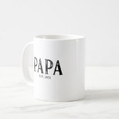 Mug Année de création de Papa (Devant gauche)