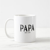 Mug Année de création de Papa (Gauche)