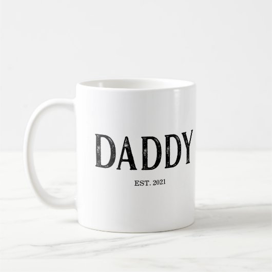Mug Année de création de Papa (Gauche)