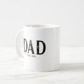 Mug Année de création de papa (Devant gauche)