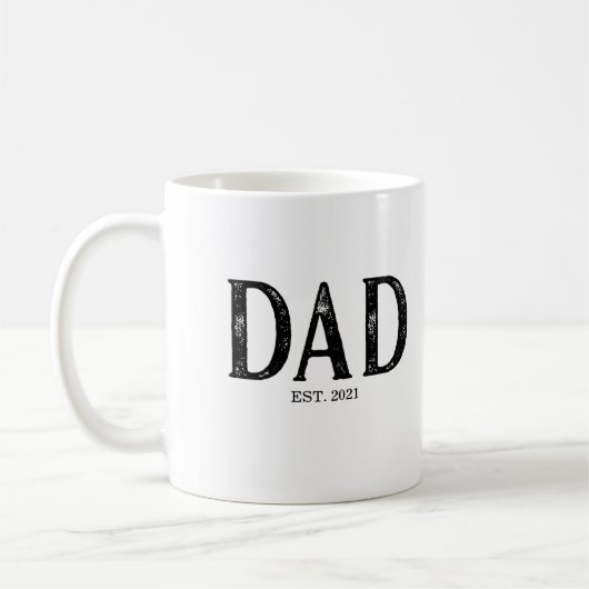 Mug Année de création de papa (Gauche)