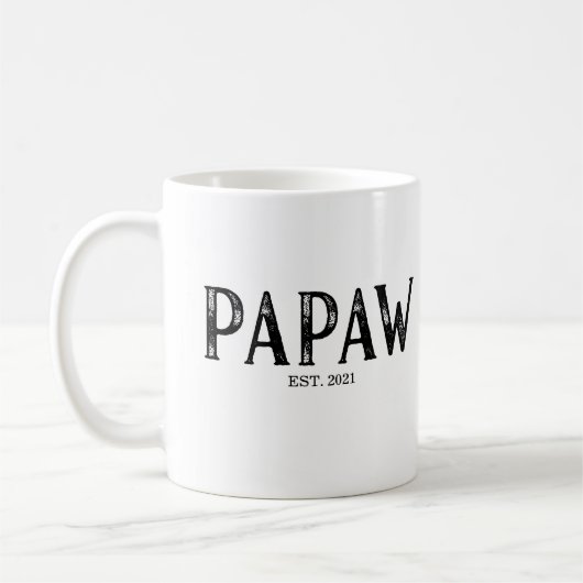 Mug Année de création de Papaw (Gauche)