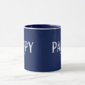 Mug Année de création de Pappy bleu marine (Centre)