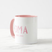 Mug Année de création de Pink Oma (Devant gauche)