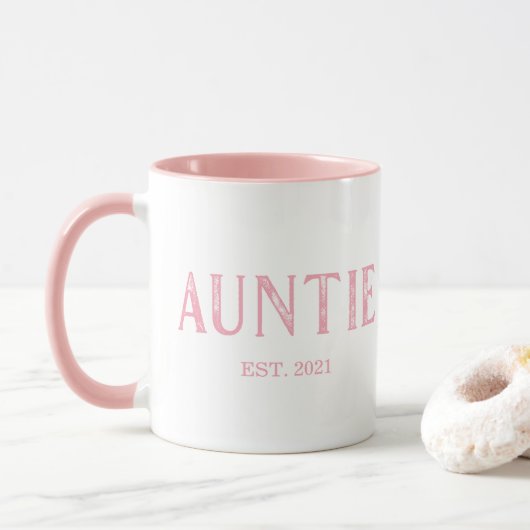 Mug Année de création de Tante Rose (Avec donut)
