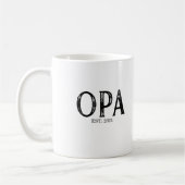 Mug Année de création d'Opa (Gauche)