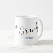 Mug Année de création personnalisée pour papy (Devant droit)