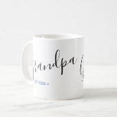 Mug Année de création personnalisée pour papy (Devant gauche)