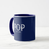 Mug Année de création Pop Bleu Marine (Devant gauche)
