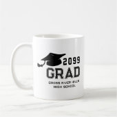 Mug Année de graduation simple GRAD Garanties personna (Gauche)
