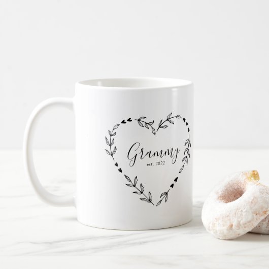Mug Année de Grammy Est.  (Avec donut)