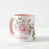 Mug Année de grand-mère établie Roses roses roses pers (Devant gauche)