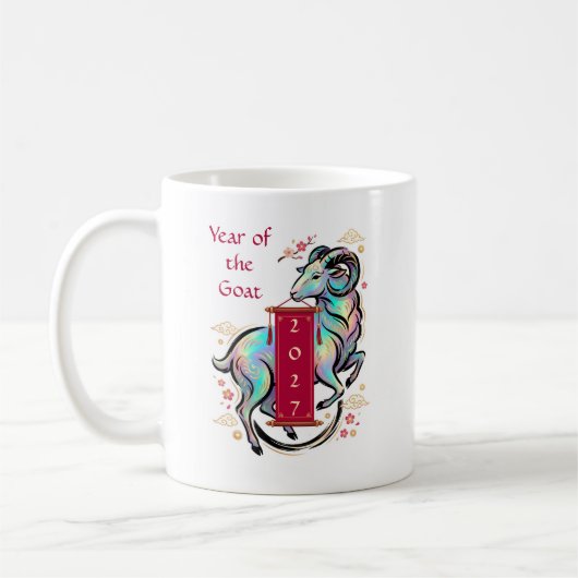 Mug Année de la Chèvre 2027 (Gauche)