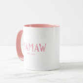 Mug Année de la Mamaw rose (Devant gauche)