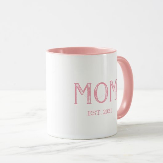Mug Année de la mère rose (Devant droit)