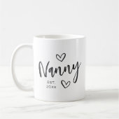 Mug Année de la nounou Grandma établie (Gauche)
