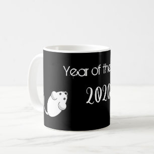 Mug Année de la souris Rat 2020 avec texte