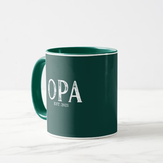 Mug Année de l'Opa vert Hunter (Devant gauche)