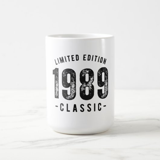 Mug Année de naissance 1989 Classique (Centre)