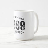 Mug Année de naissance 1989 Classique (Devant droit)