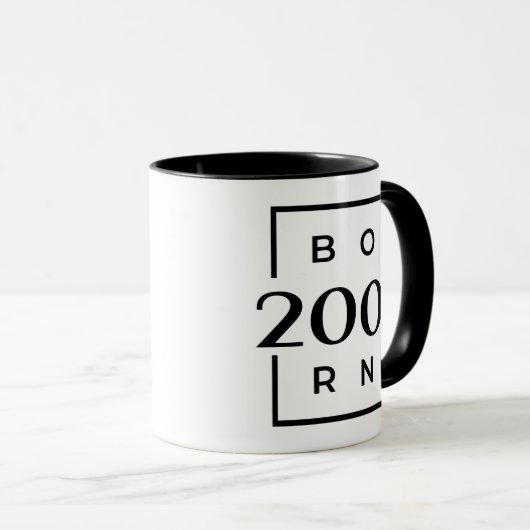Mug Année de naissance 2001 (Devant droit)