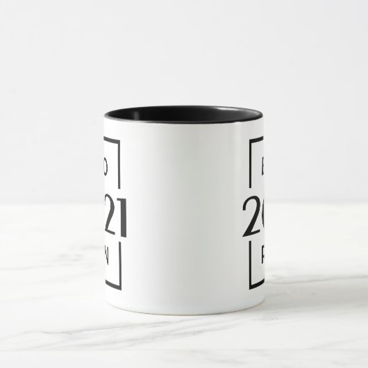 Mug Année de naissance 2021 (Centre)