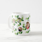 Mug Année de naissance arbre généalogique photo collag (Devant gauche)