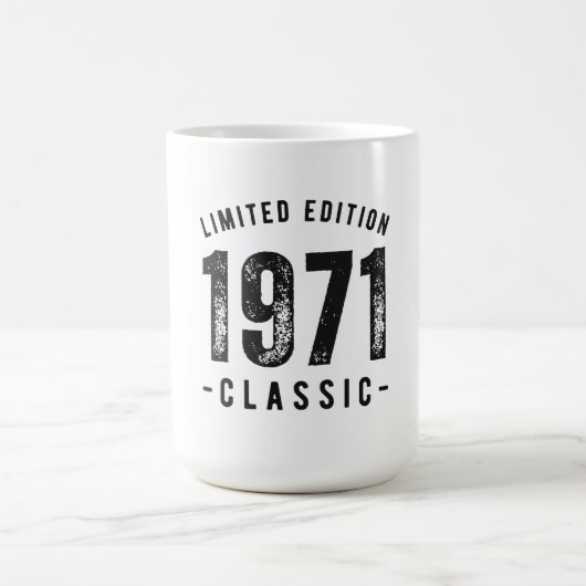 Mug Année de naissance classique 1971 (Centre)