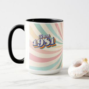 Mug Année de naissance - Environ 1981