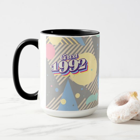 Mug Année de naissance - Vers 1992 (Avec donut)