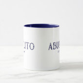 Mug Année d'établissement de Blue Abuelito (Centre)