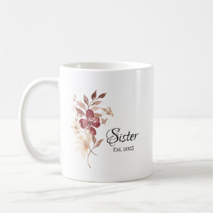Mug Année d'établissement de la sœur – Jalons de la ta