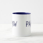 Mug Année d'établissement de Papaw Bleu (Centre)