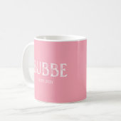 Mug Année d'établissement de Pink Bubbe (Devant gauche)