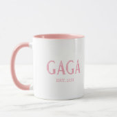 Mug Année d'établissement de Pink Gaga (Gauche)