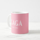 Mug Année d'établissement de Pink Gaga (Devant gauche)