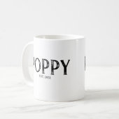 Mug Année d'établissement de Poppy (Devant gauche)