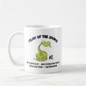 Mug Année drôle du serpent (Gauche)
