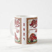 Mug Année du bois du dragon Personnaliser (Devant gauche)