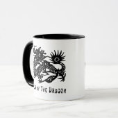 Mug Année du cadeau de coupe de papier de dragon (Devant gauche)