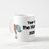 Mug Année du cheval 2026 (Devant gauche)