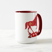 Mug Année du cheval 2026 (Devant droit)