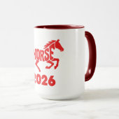 Mug Année du Cheval 2026 (Devant droit)