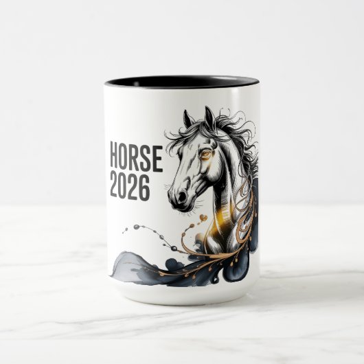 Mug Année du Cheval 2026 (Centre)