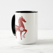 Mug Année du cheval 2026 (Devant gauche)