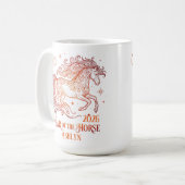 Mug Année du Cheval Motivationnel (Devant gauche)