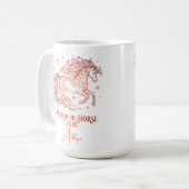 Mug Année du Cheval Motivationnel (Devant gauche)