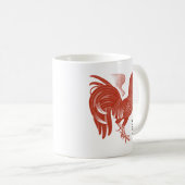 Mug Année du coq rétro (Devant droit)