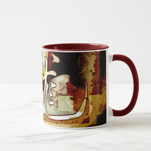 Mug Année du dragon, oeuvre d'art asiatique, dragon d' (Droite)